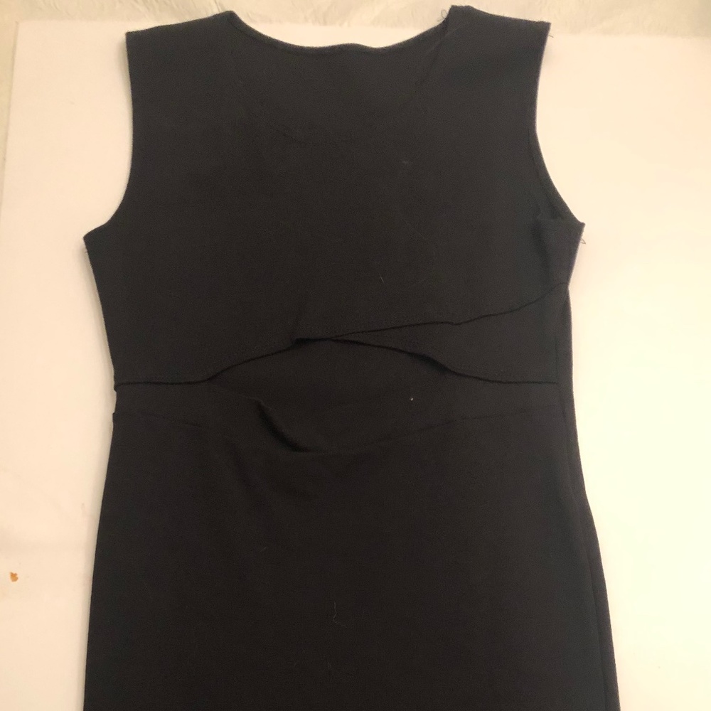 black cutout dress